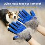 1PC Pet Grooming Gloves Gentle Deshedding Brush For Dogs & Cats Easy Clean Enhanced Five Finger Design For Long & Short Fur