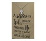 Crcs -stainless Steel Necklace On Card-angels And Granschildren