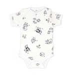 Babes & Kids Little Acorn - Short Sleeve Farm Animals Onsie Bodysuit