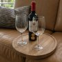 Solid Mango Wood Sofa Tray In Black Wallnut Birch - Birch