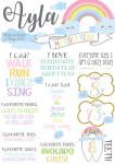 Milestone Board - Over The Rainbow - A0