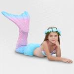 3 Piece Kids Cotton Candy Mermaid Bikini GB37 - 150
