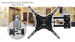 HDL-117B-2 Tilt And Swivel Tv Wall Mount Bracket For Flat And Curved Tv’s