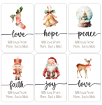 Personalised Christmas Gift Stickers - Blessings - Afrikaans