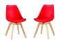 Tropique Dining Chair Tropical Design And Sturdiness : Set Of 2 Red