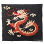 Chinese Dragon On Black Light Weight Fleece By Wikus Schalkwyk