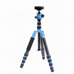 Pro.j Professional Aluminium Travel Tripod 8KG-LOAD BLUE-45634BL