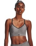 Women's Ua Infinity Low Heather Sports Bra - Charcoal Light Heather LG
