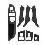 Car High Configuration Version Inside Doors Handle Pull Trim Cover 5141 7225 873 For Bmw F10 F18 Left Driving Black