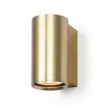 Cylindro Up Or Down Wall Light In Gold Black Graphite - Graphite