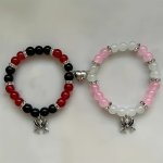 2PCS Magnetic Spider Couple Friendship Bracelets Holiday Gift