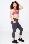 Ladies High Waisted 3 4 Performance Yoga Fitness Leggings With Pockets