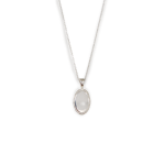 Oval Ornate Disc Charm In Silver