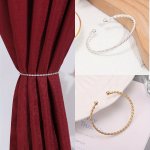 1PC Copper Alloy Curtain Holdback Modern Twist Design Curtain Buckle For Home Metal Curtain Clip Home Decor