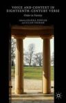 Voice And Context In Eighteenth-century Verse - Order In Variety Hardcover 1ST Ed. 2015