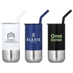 Cheerio Stainless Steel & Plastic Double-wall Tumbler & Straw – 480ML