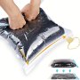 Space-saving Travel Compression Bags - No Vacuum Or Pump Needed Durable Plastic Storage For Essentials