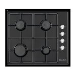 ELBA 60CM 4 Gas Burner Hob Black – 04 T65-450B