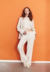 Linen-blend Pull-on Trousers - Light Beige