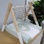 Changing Mat Cover Cutesy Duck Goose Sage Green
