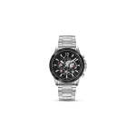 Men's Vertigo Stainless Steel Multifunction Skeleton Dial Watch