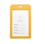 Badge Hard Plastic 54X85 10 Orange