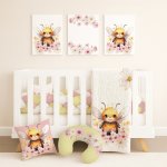 Cot Duvet Bedding Bee With Daisies