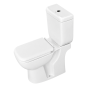Close-coupled Ceramic Toilet Suite With Cistern Toilet Seat And Seat Cover