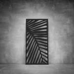 Laser Cut Screen - Design 055 - 2000 X 1000 X 20 Matt Black Outdoor