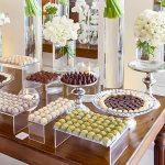 5PCS SET Large Acrylic Rectangular Transparent Display Stand For Decor Cake And Pop Shelves Retail Showcase Cupcake Holder Displ