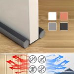 1PC Door Draft Stopper Adjustable Under Door Noise Blocker And Soundproofing Seal Weather Stripping Insulation Strip Cut-to-fit