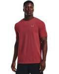 Men's Ua Rush Seamless Geosport Short Sleeve - Radio Red XL