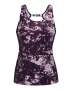 Women's Ua Fly-by Printed Tank - Mauve Pink / XS