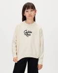 Calvin Klein Kids Script Logo Sweatshirt - 14Y Brown