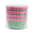GREE N Dot & Pink Heart Cupcake Casing Pvc Pack Of 80