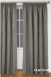 Simon Baker Amalfi Tape Curtain Platinum Various Lengths - Platinum W 265 X L 250CM