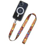 Turaco Double-sided Sublimated Satin Crossbody Phone Strap