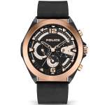 Gents Zenith Black Leather Strap