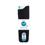 Socks Diabetic Men - Black / 6 To 8