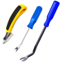 3 Pcs Staple Remover With Handle Tack-puller Tool Nail Puller A
