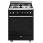 Smeg Concerto Cooker With Gas Hob 60X60CM Black – SSA60MBL2