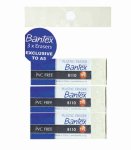 Bantex Plastic Eraser 3PK