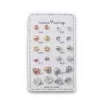 Fashion Earrings Monthly Pair 12 Pack Assorted