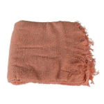 Textured Alpaca Throw In Coral