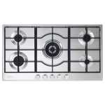 ELBA Elio 90CM Stainless Steel Lite 5 Burner Gas Hob - 02 ELIO95-545L