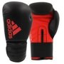 Adidas Hybrid 50 Boxing Gloves Black And Red 14OZ