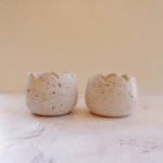 Scalloped Bowl - Speckled - Speckled Glaze