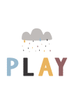Play" - Canvas Print - 600MM X 600MM