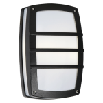 DIE Cast Aluminium Bulkhead With White Polycarbonate Cover BH408 Black