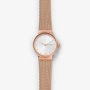 Freja Rose Gold Round Stainless Steel Mesh Women's Watch - SKW2665